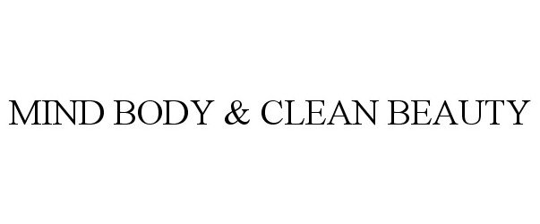  MIND BODY &amp; CLEAN BEAUTY