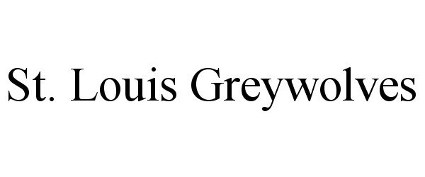  ST. LOUIS GREYWOLVES