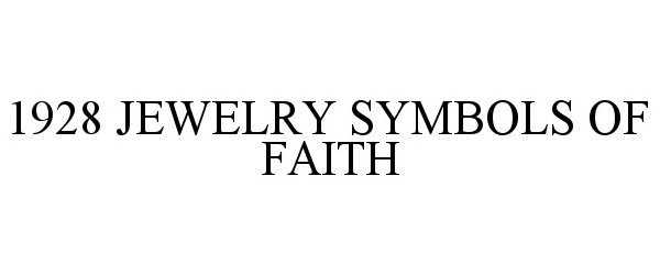  1928 JEWELRY SYMBOLS OF FAITH