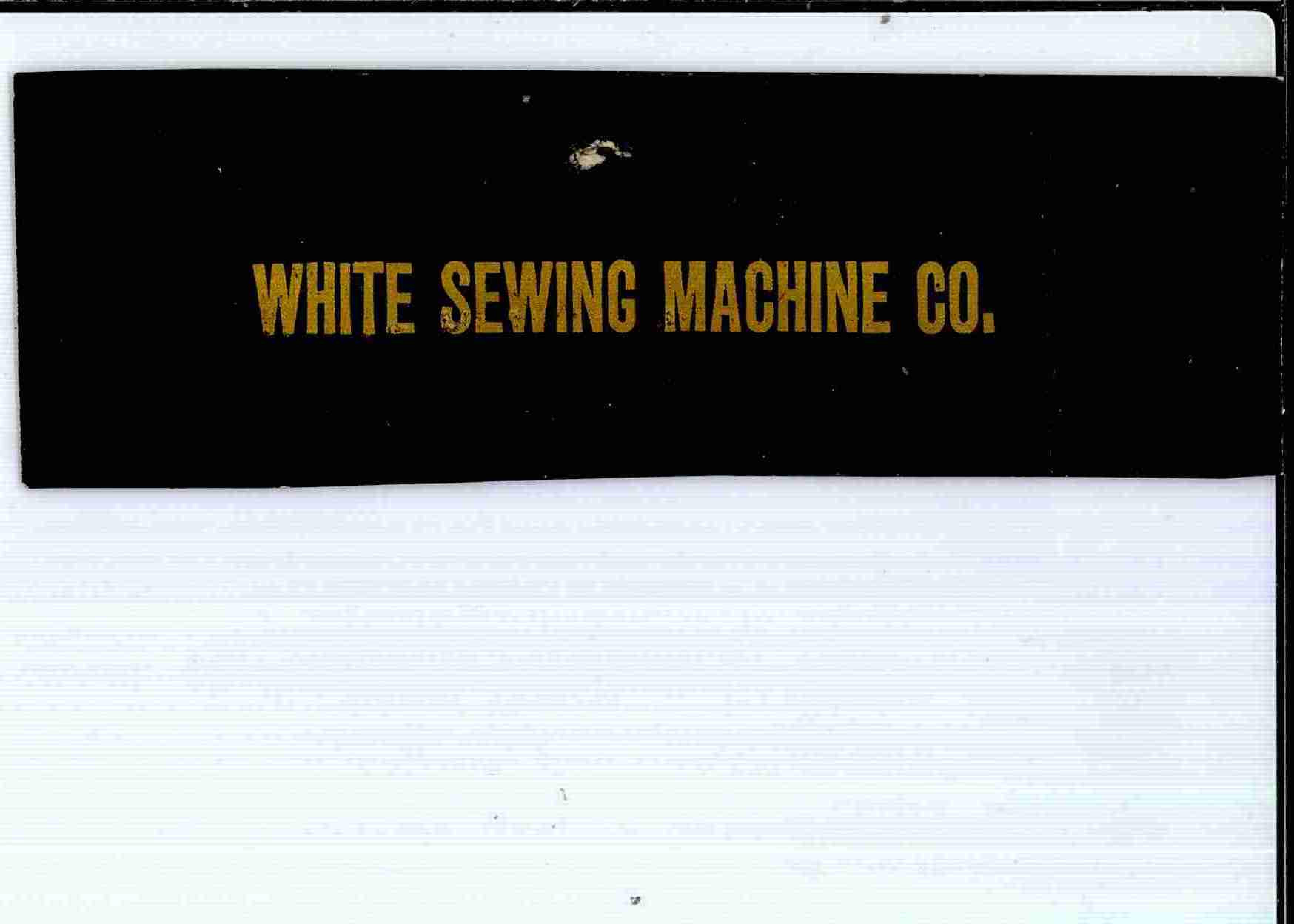 Trademark Logo WHITE SEWING MACHINE CO.