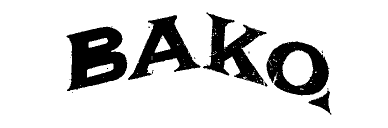 Trademark Logo BAKO.