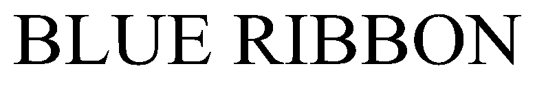 Trademark Logo BLUE RIBBON