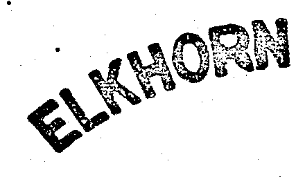 Trademark Logo ELKHORN