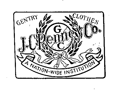 Trademark Logo J.C. PENNEY CO. GENTRY CLOTHES A NATION-WIDE INSTITUTION G C