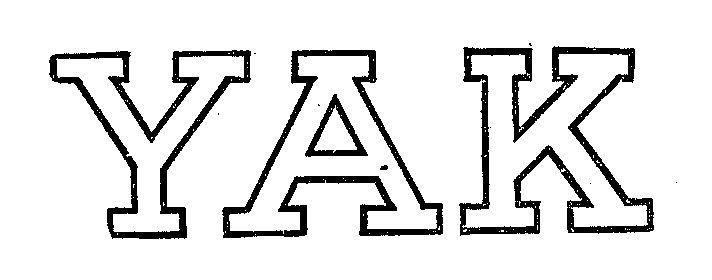 Trademark Logo YAK