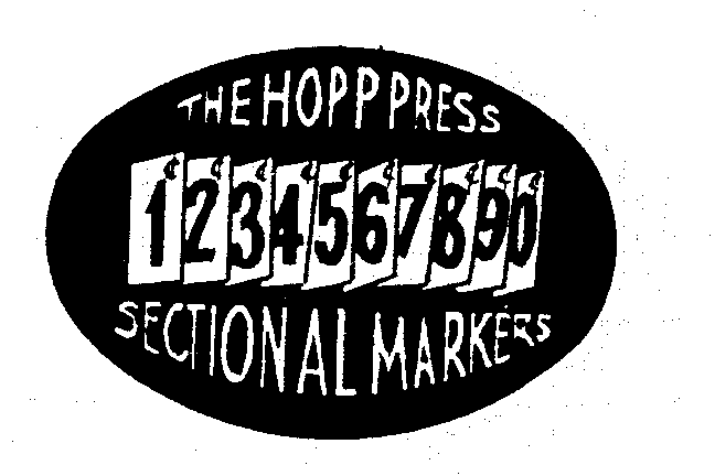  1234567890 THE HOPP PRESS SECTIONAL MARKERS