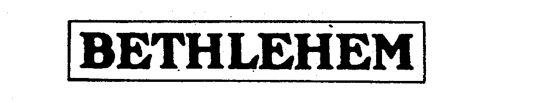 Trademark Logo BETHLEHEM