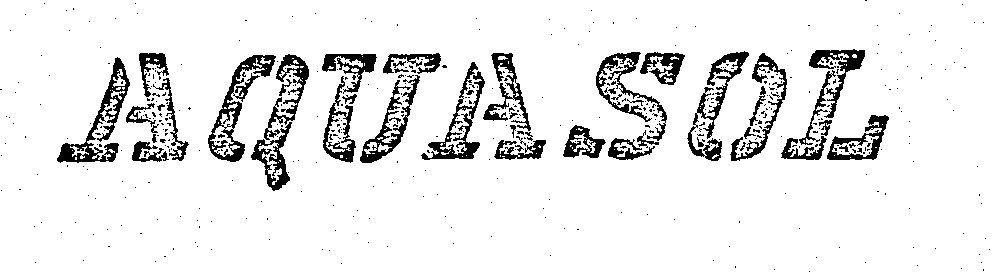 Trademark Logo AQUASOL