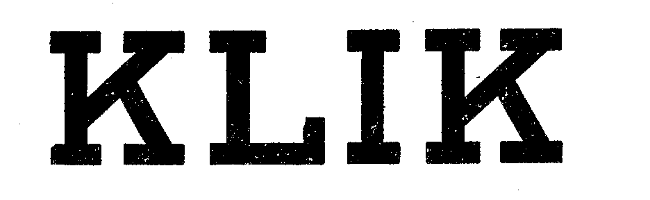 Trademark Logo KLIK