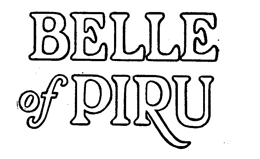 Trademark Logo BELLE OF PIRU
