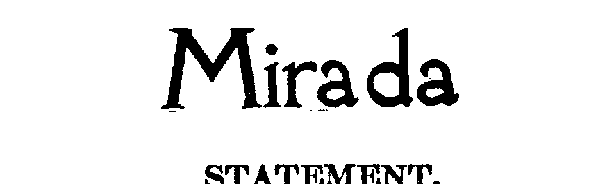 Trademark Logo MIRADA