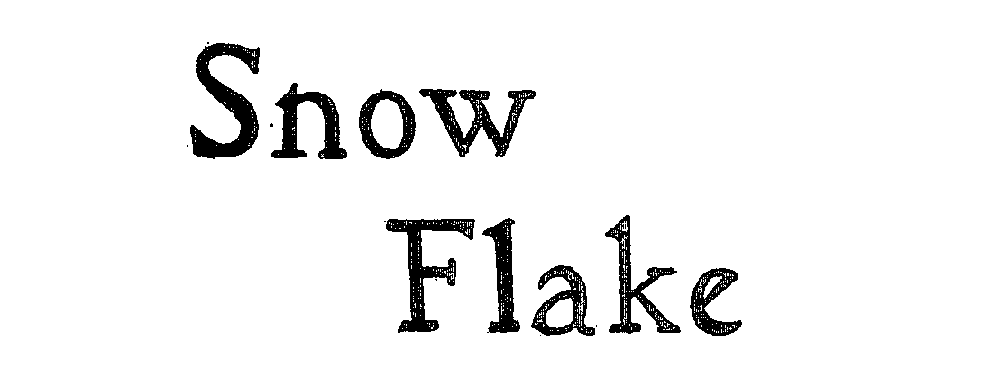 Trademark Logo SNOW FLAKE