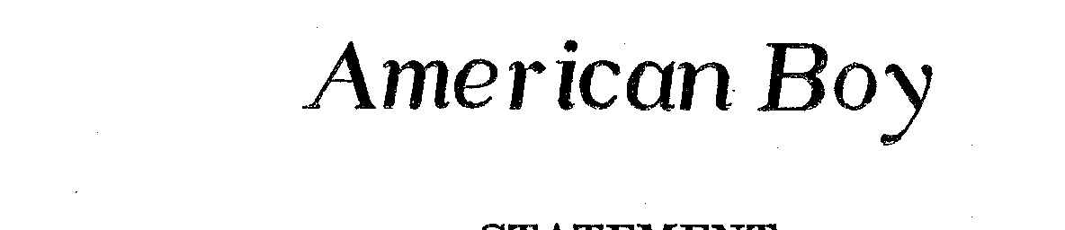 Trademark Logo AMERICAN BOY