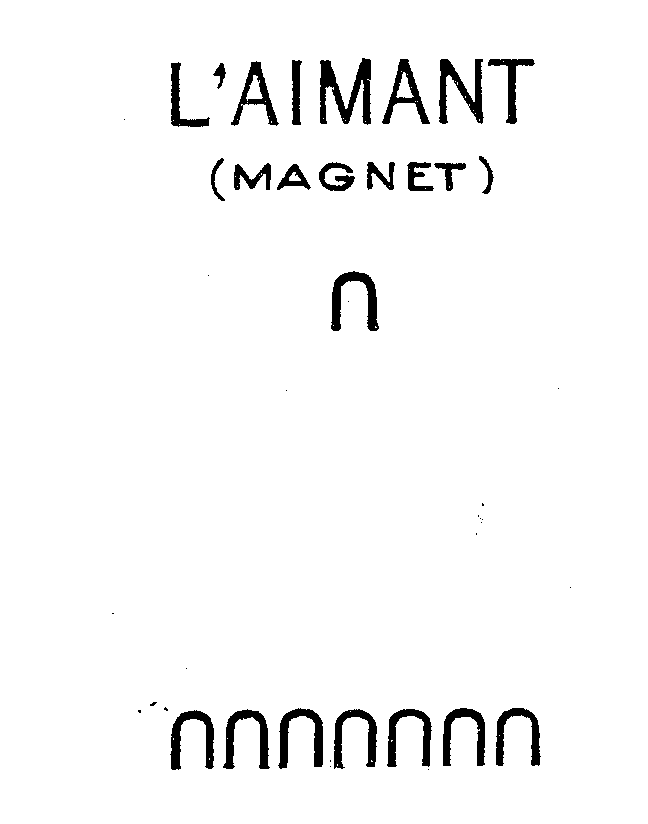 Trademark Logo L'AIMANT (MAGNET)
