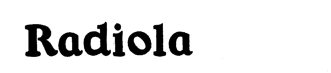 Trademark Logo RADIOLA