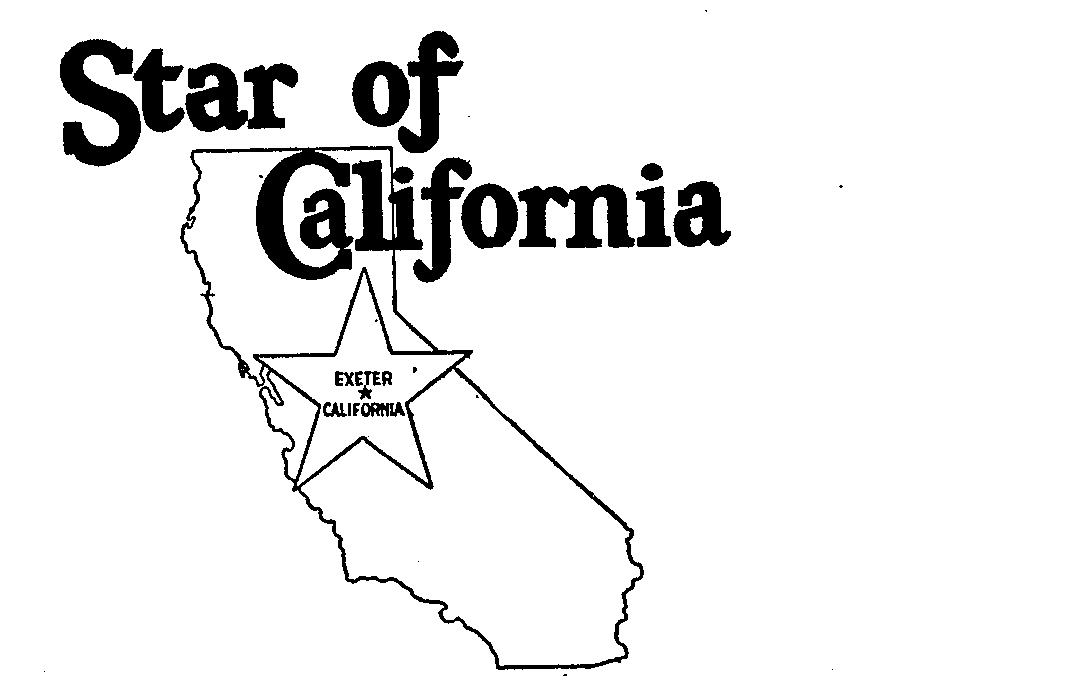  STAR OF CALIFORNIA EXETER CALIFORNIA