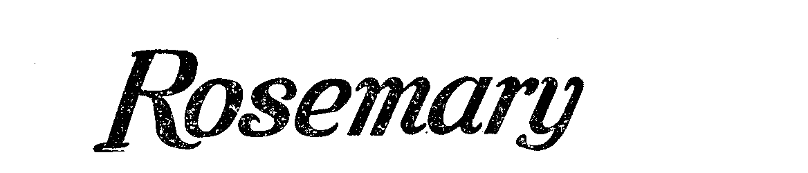 Trademark Logo ROSEMARY