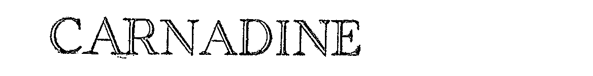 Trademark Logo CARNADINE