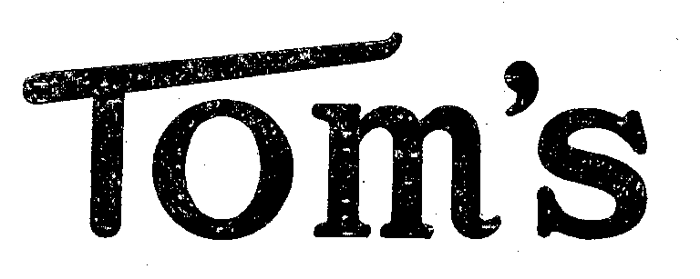 Trademark Logo TOM'S