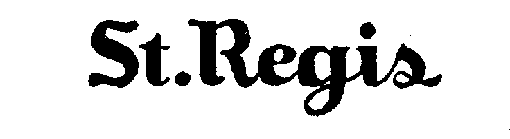 Trademark Logo ST. REGIS