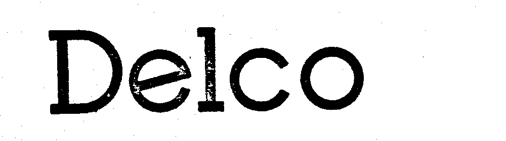 Trademark Logo DELCO