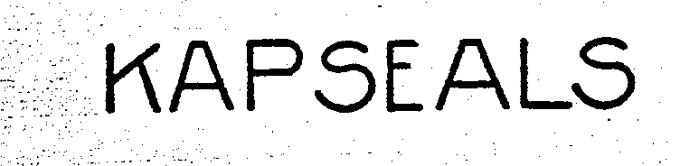 Trademark Logo KAPSEALS