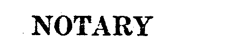 Trademark Logo NOTARY