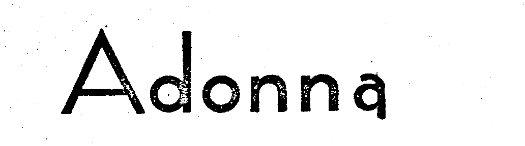 Trademark Logo ADONNA