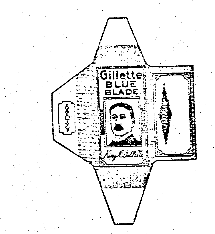  GILLETTE BLUE BLADE KING C. GILLETTE