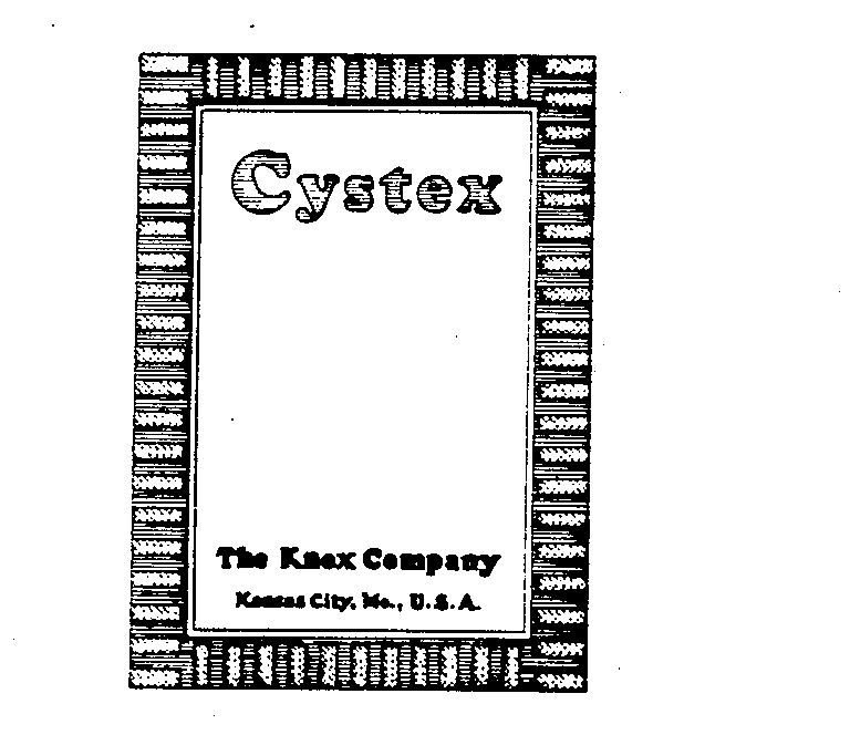  CYSTEX THE KNOX COMPANY KANSAS CITY, MO., U.S.A.