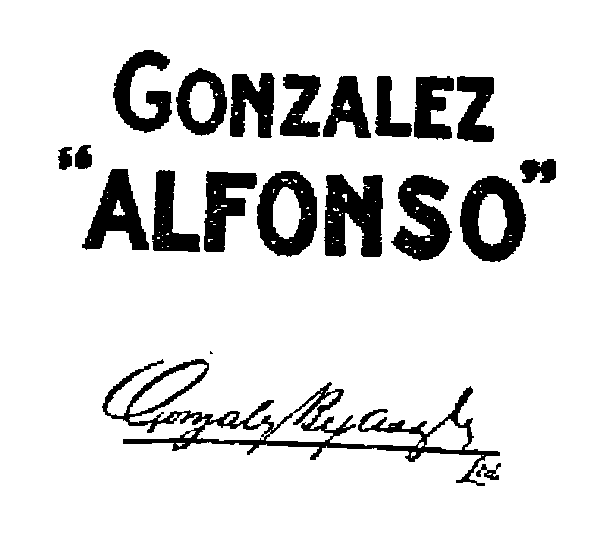 Trademark Logo GONZALEZ "ALFONSO" BYASS LTD