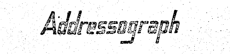 Trademark Logo ADDRESSOGRAPH
