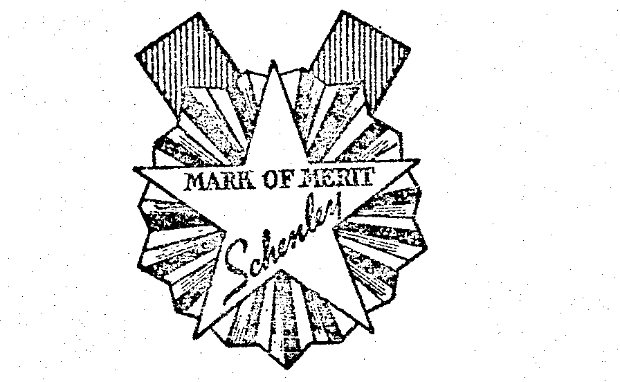 Trademark Logo MARK OF MERIT SCHENLEY