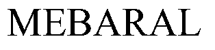 Trademark Logo MEBARAL