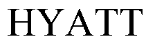 Trademark Logo HYATT