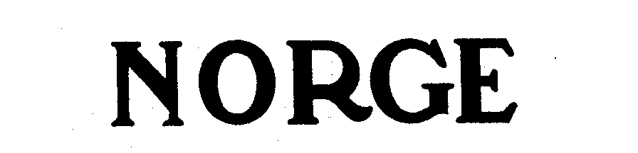 Trademark Logo NORGE