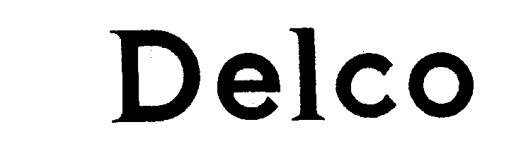 Trademark Logo DELCO