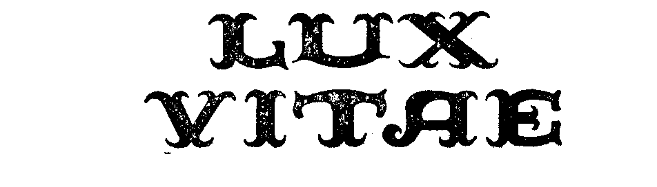 Trademark Logo LUX VITAE