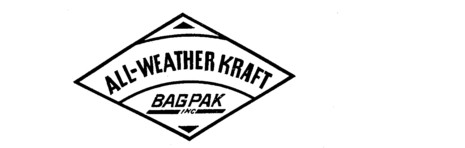 Trademark Logo ALL-WEATHER KRAFT BAGPAK INC