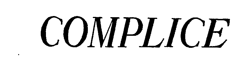 Trademark Logo COMPLICE