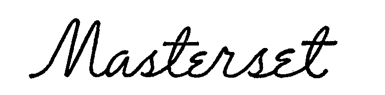 Trademark Logo MASTERSET