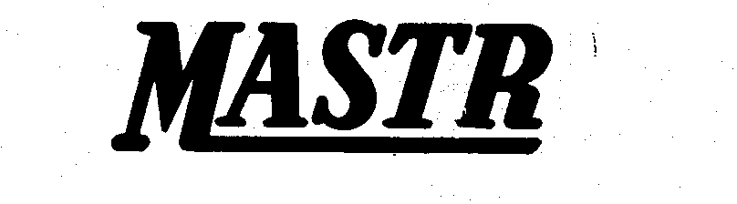 Trademark Logo MASTR