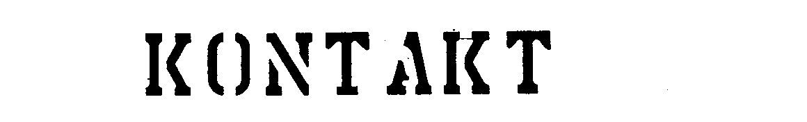 Trademark Logo KONTAKT