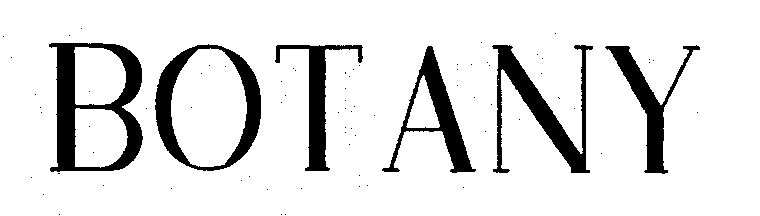 Trademark Logo BOTANY
