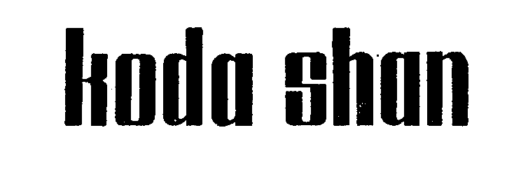 Trademark Logo KODA SHAN