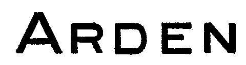 Trademark Logo ARDEN