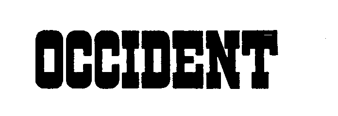 Trademark Logo OCCIDENT