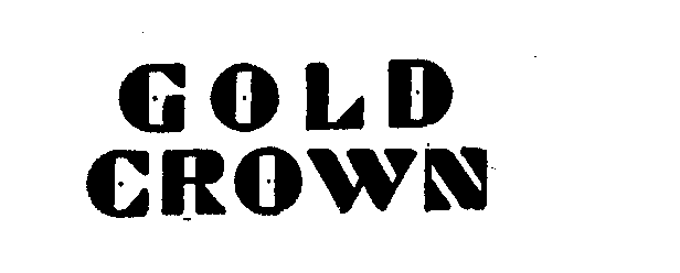 Trademark Logo GOLD CROWN