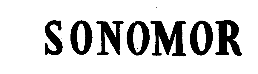 Trademark Logo SONOMOR