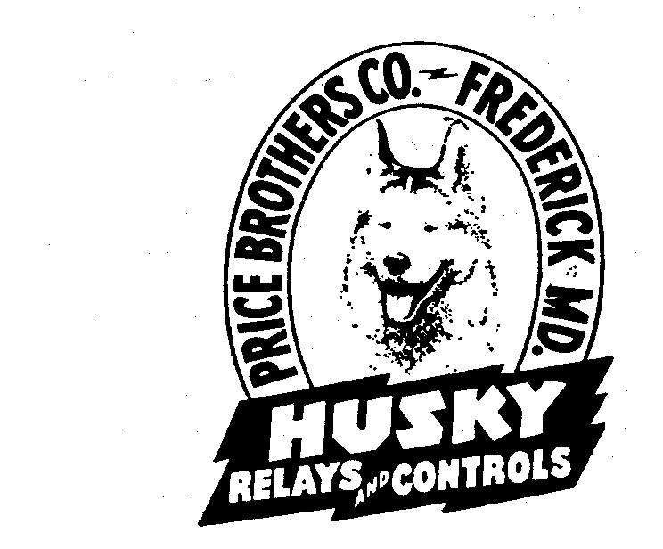 Trademark Logo HUSKY RELAYS AND CONTROLS PRICE BROTHERSCO. FREDERICK, MD.
